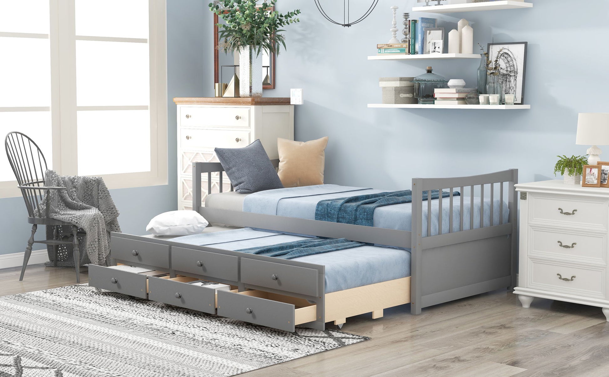 Twin Size Daybed With Trundle And Drawers - The Sleep Loft - Online Mattress Showroom NYC