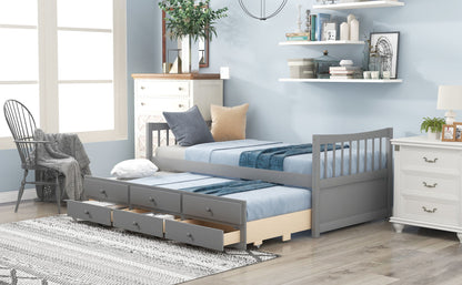 Twin Size Daybed With Trundle And Drawers - The Sleep Loft - Online Mattress Showroom NYC