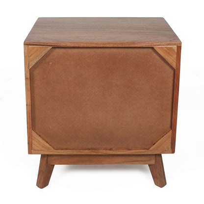 Nightstand Natural Wood - Brown - The Sleep Loft - Online Mattress Showroom NYC