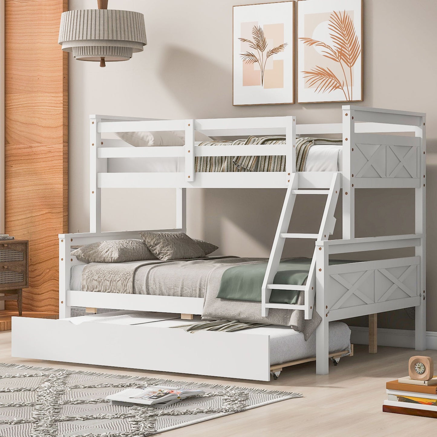 Bunk Bed With Ladder And Safety Guardrail - The Sleep Loft - Online Mattress Showroom NYC