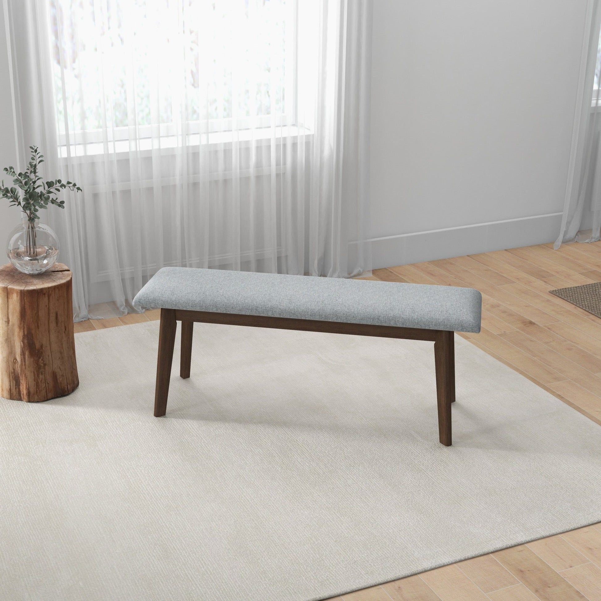 Carlos - Upholstered Bench - The Sleep Loft - Online Mattress Showroom NYC
