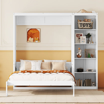 Murphy Wall Bed With Shelves - The Sleep Loft - Online Mattress Showroom NYC