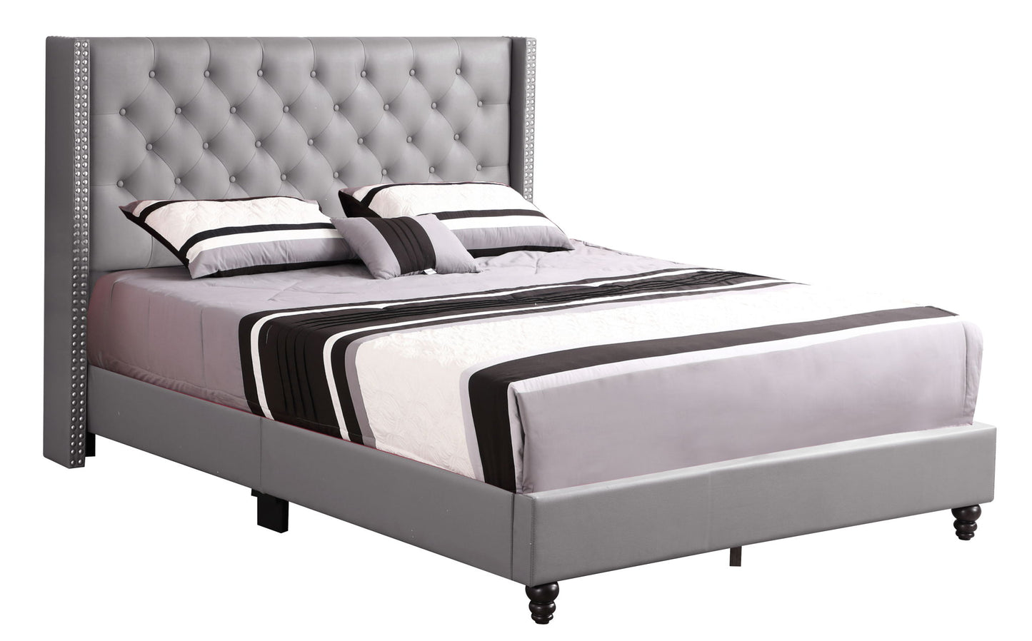 Nailhead Bed Transitional Vibrant - The Sleep Loft - Online Mattress Showroom NYC