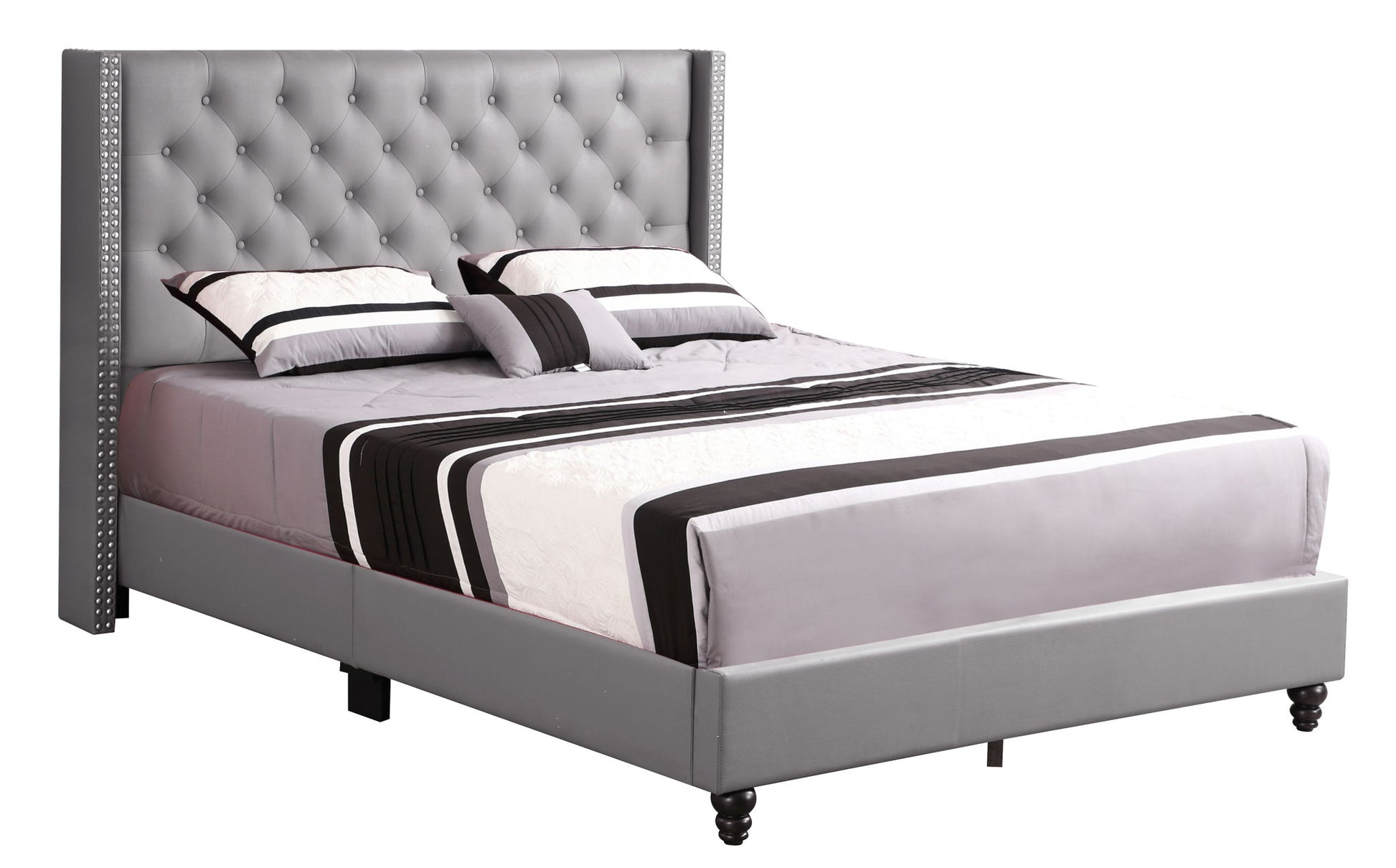 Nailhead Bed Transitional Vibrant - The Sleep Loft - Online Mattress Showroom NYC