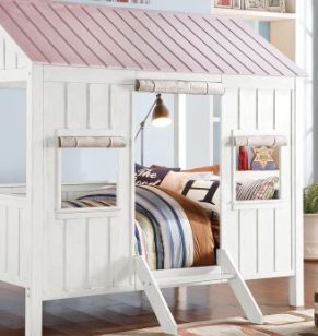 Spring - Full Bed - White / Pink - The Sleep Loft - Online Mattress Showroom NYC