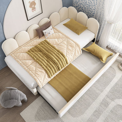Upholstered Daybed With Metal Slatted Base - The Sleep Loft - Online Mattress Showroom NYC