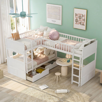 Bunk Bed With Loft And 2 Drawers - The Sleep Loft - Online Mattress Showroom NYC
