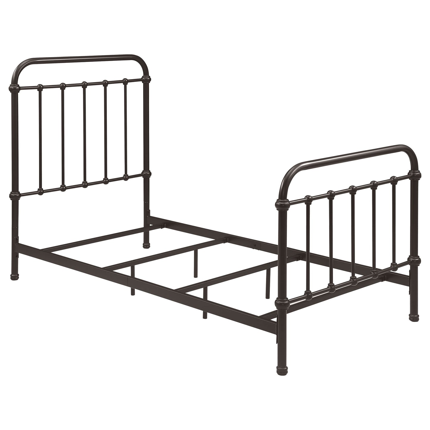 Twin Panel Bed With Ornate Design - Bronze - The Sleep Loft - Online Mattress Showroom NYC