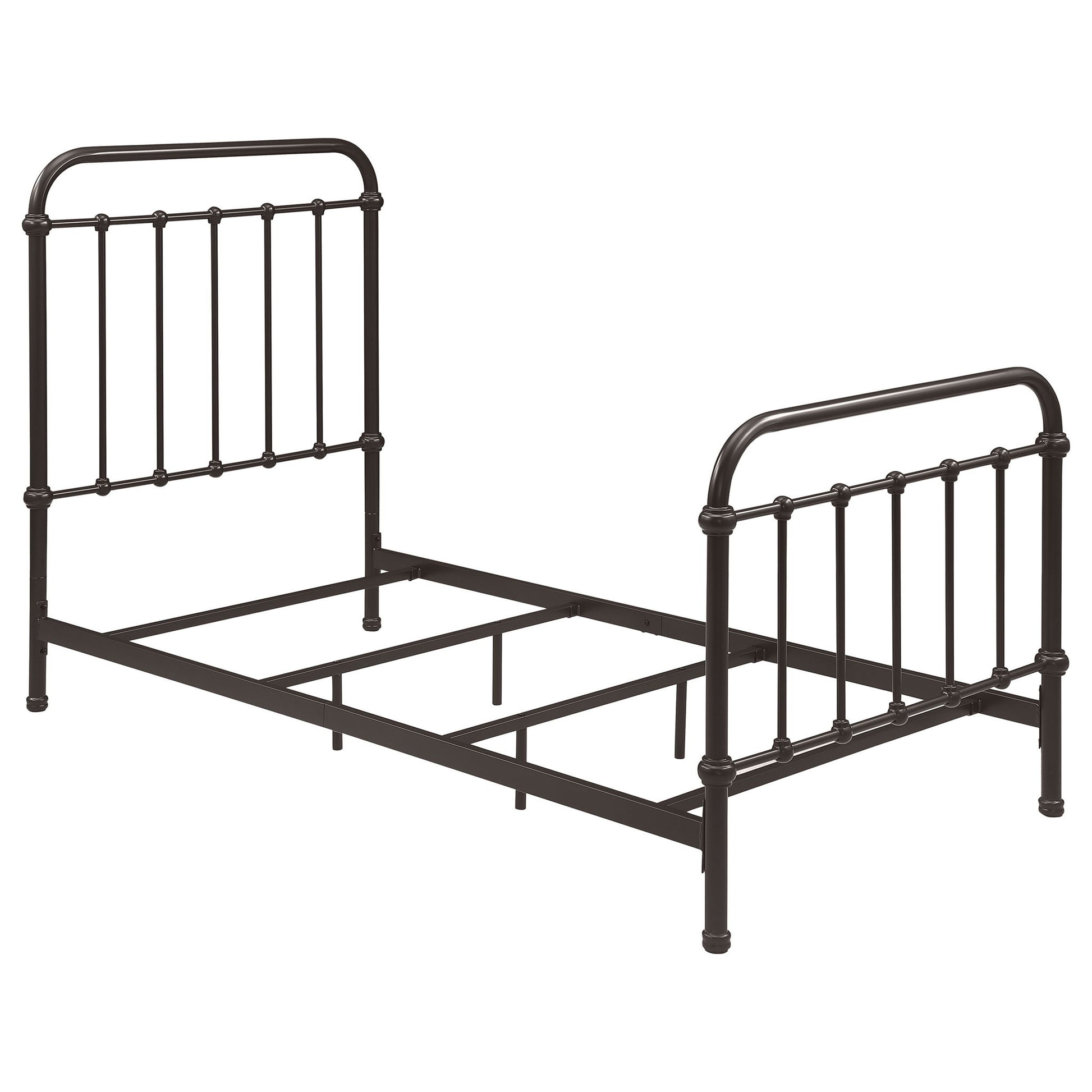 Twin Panel Bed With Ornate Design - Bronze - The Sleep Loft - Online Mattress Showroom NYC