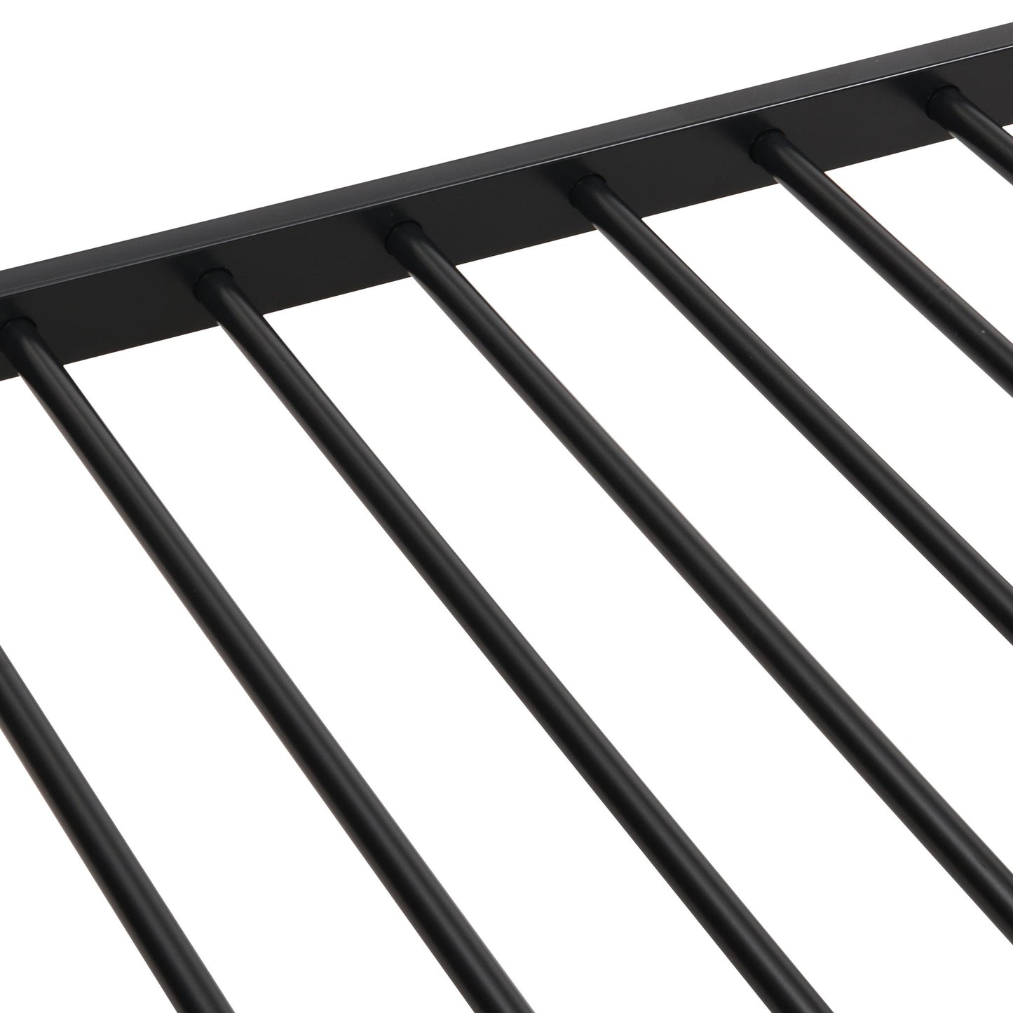 Full Over Full Modern Metal Bunk Bed With Trundle - Black - The Sleep Loft - Online Mattress Showroom NYC