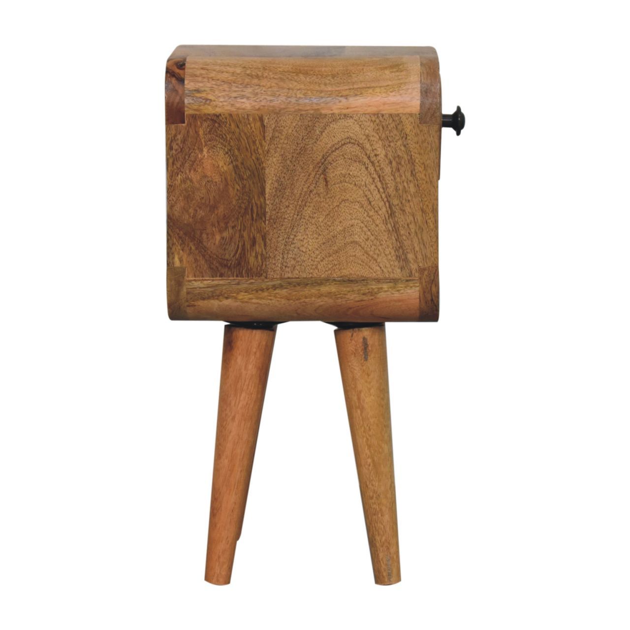 Mini California Curved Nightstand Wth Lower Slot - The Sleep Loft - Online Mattress Showroom NYC