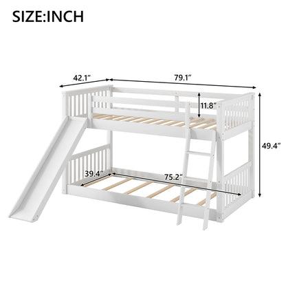 Bunk Bed & Convertible Slide And Ladder - The Sleep Loft - Online Mattress Showroom NYC