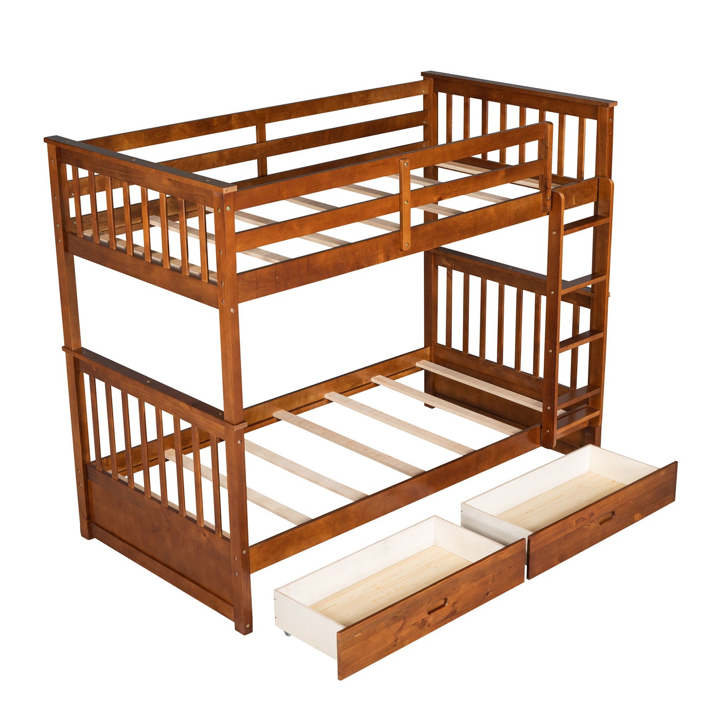 Bunk Bed With Ladders And 2 Storage Drawers - The Sleep Loft - Online Mattress Showroom NYC