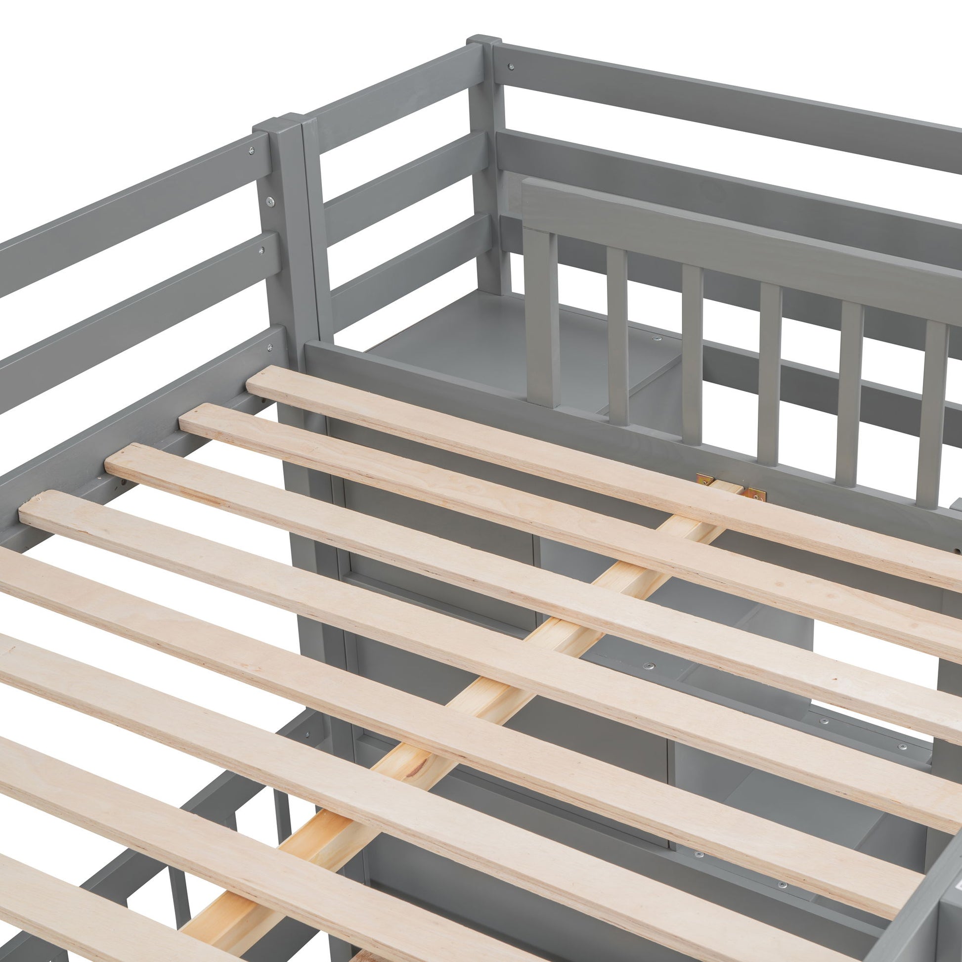 Bunk Bed With Desk, Drawers And Shelves - The Sleep Loft - Online Mattress Showroom NYC