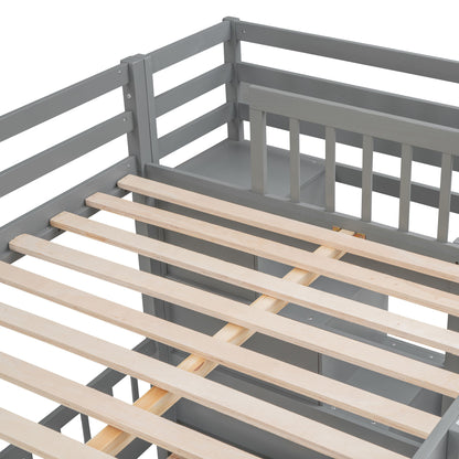 Bunk Bed With Desk, Drawers And Shelves - The Sleep Loft - Online Mattress Showroom NYC