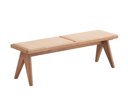 Velentina - Bench - Rattan / Natural - The Sleep Loft - Online Mattress Showroom NYC