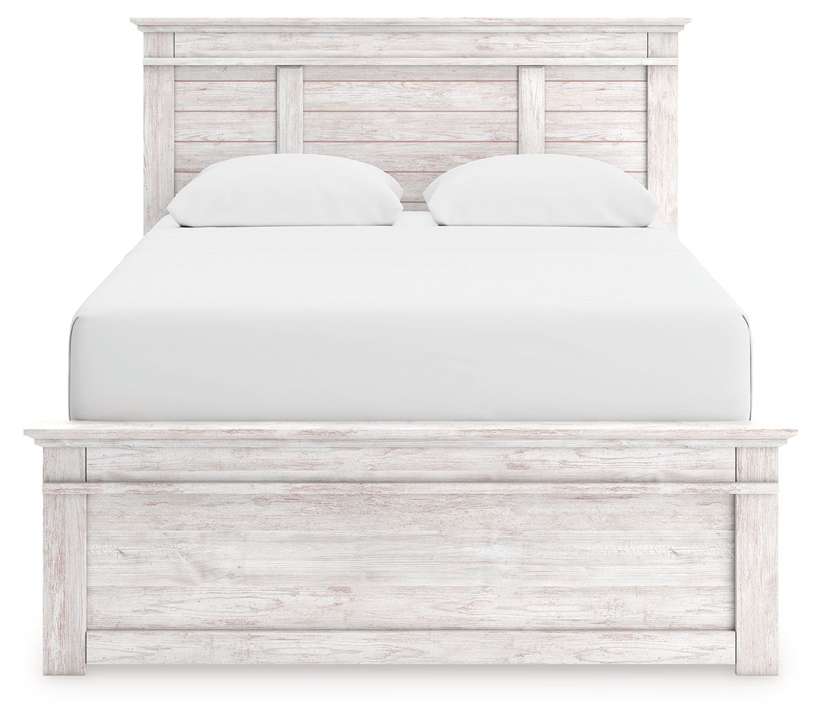Makidern - Queen Panel Bed - Whitewash - The Sleep Loft - Online Mattress Showroom NYC