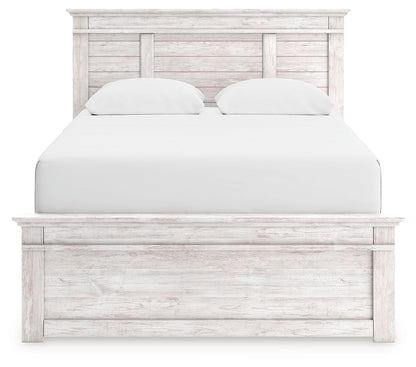 Makidern - Queen Panel Bed - Whitewash - The Sleep Loft - Online Mattress Showroom NYC