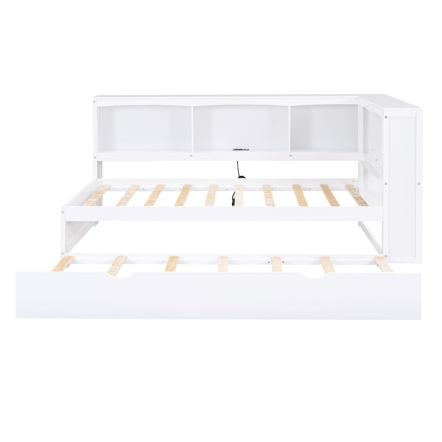 Daybed With Trundle, Storage Cabinets, USB Ports - The Sleep Loft - Online Mattress Showroom NYC