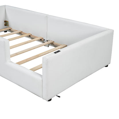 Platform Bed With Guardrail And Charging Station - The Sleep Loft - Online Mattress Showroom NYC