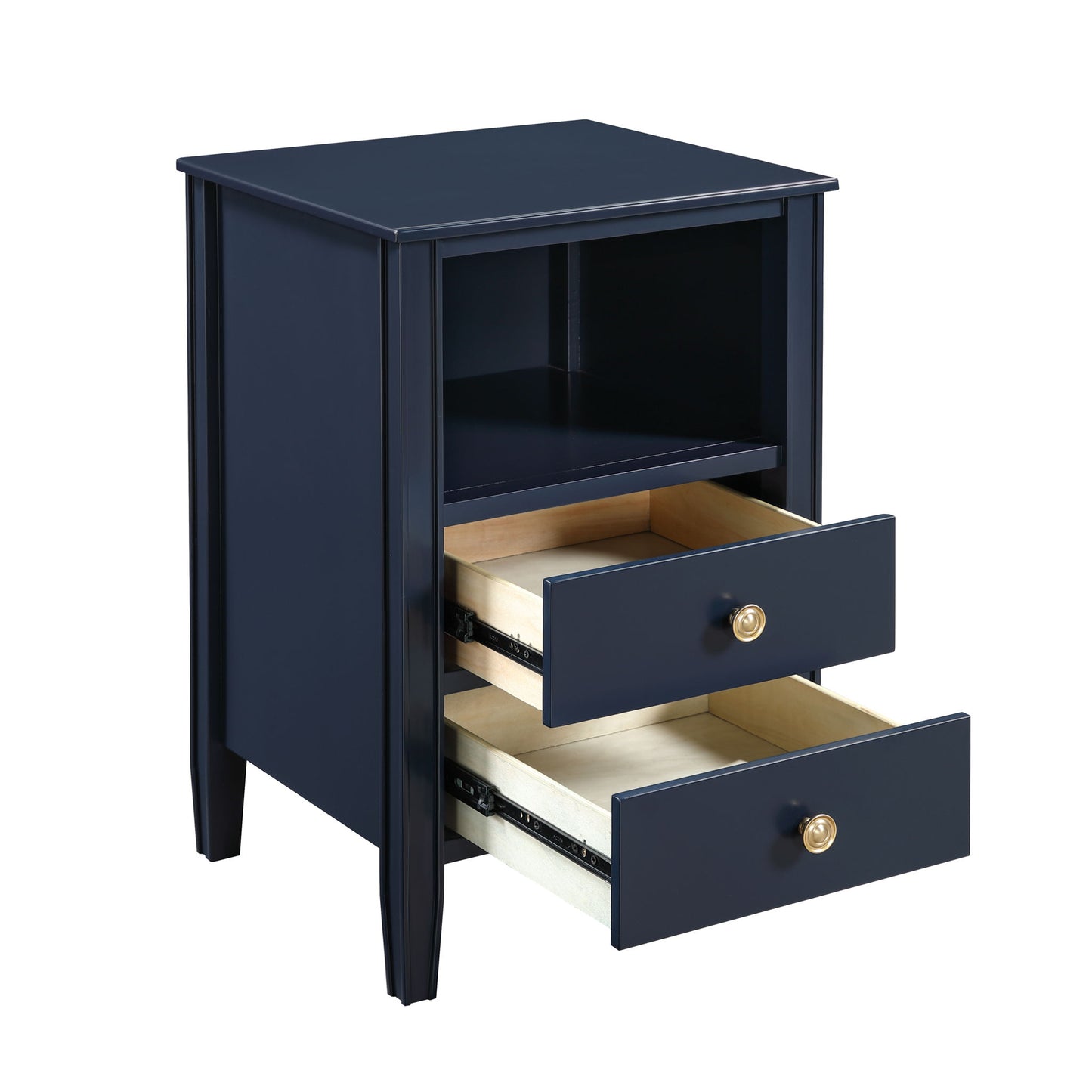 Winston - 2 Drawer Storage Nightstand - The Sleep Loft - Online Mattress Showroom NYC
