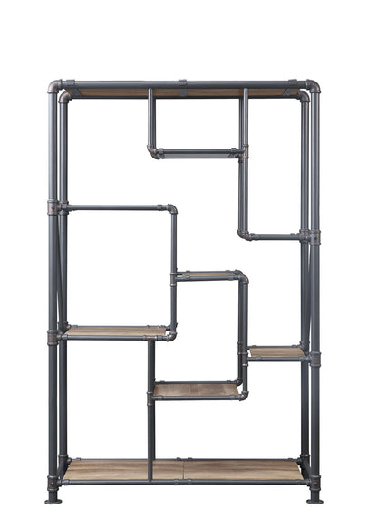 Brantley - Antique Bookshelf - Oak - The Sleep Loft - Online Mattress Showroom NYC