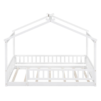 Bed House Bed Frame With Fence - The Sleep Loft - Online Mattress Showroom NYC