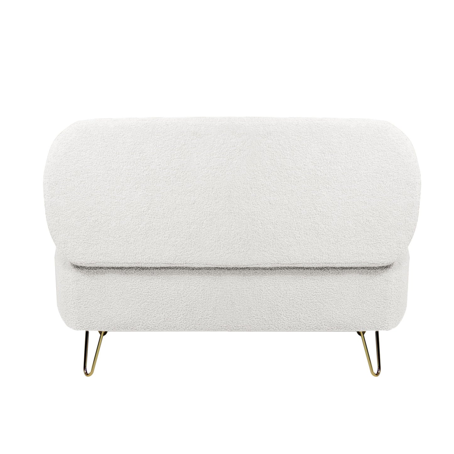 Storage Ottoman Bench For End Of Bed Legs, Modern Camel Faux Fur Entryway Bench Upholstered Padded With Storage For Living Room Bedroom - The Sleep Loft - Online Mattress Showroom NYC