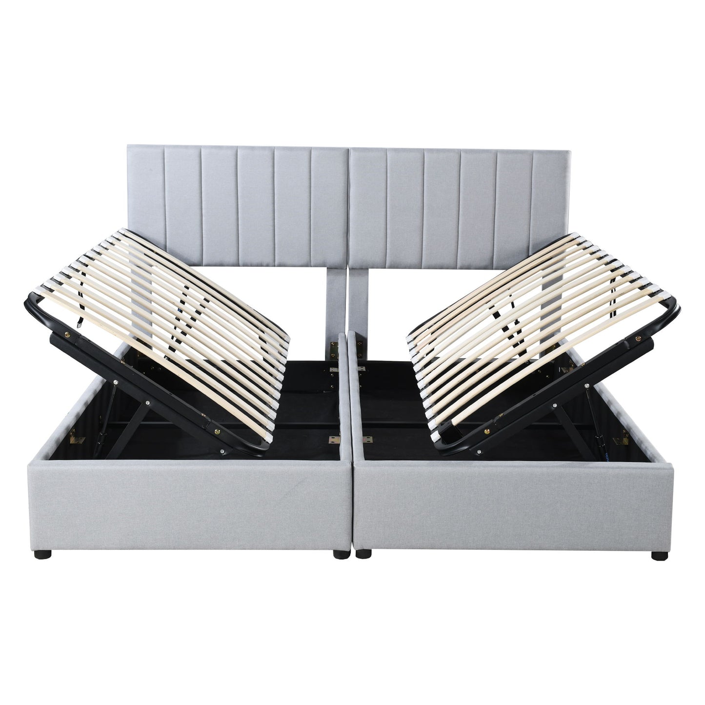 Upholstered Platform Bed With A Hydraulic Storage System - The Sleep Loft - Online Mattress Showroom NYC