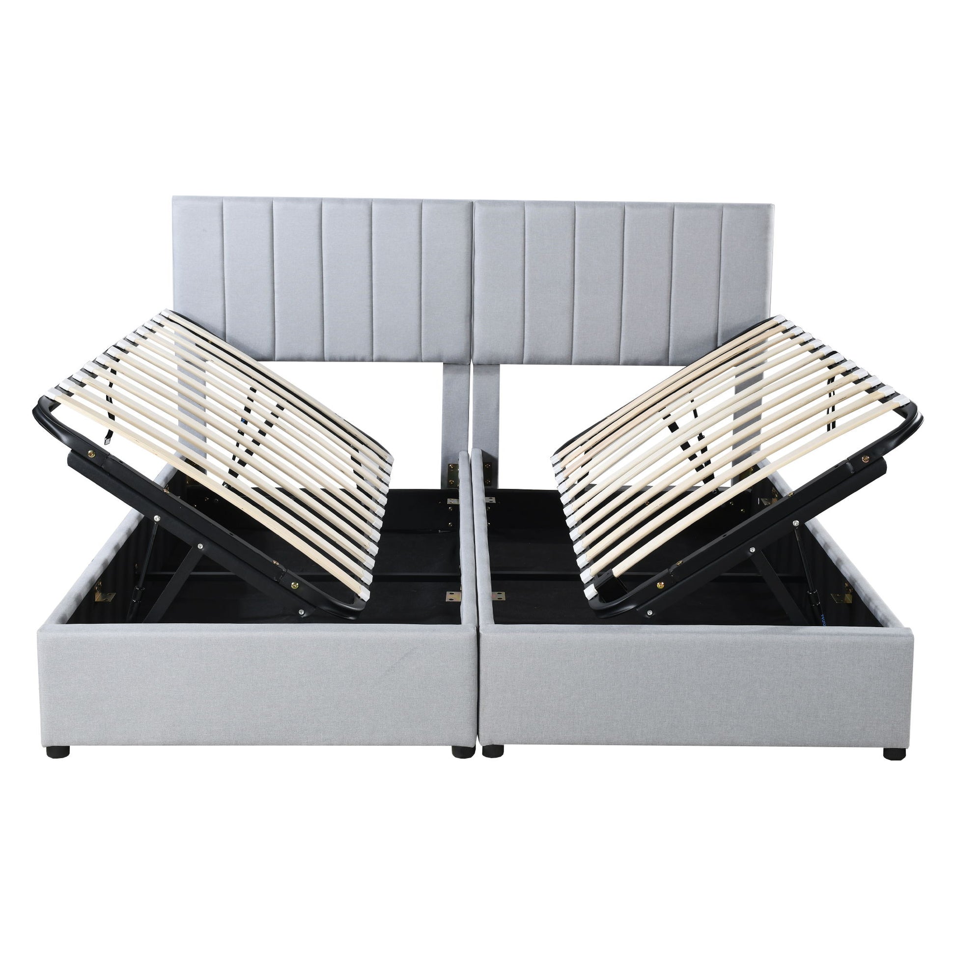 Upholstered Platform Bed With A Hydraulic Storage System - The Sleep Loft - Online Mattress Showroom NYC