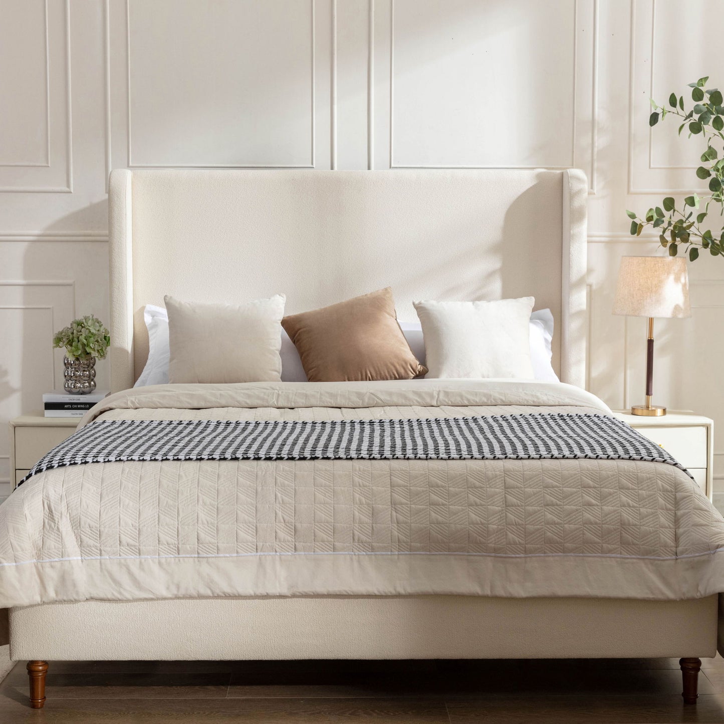 Harper - Tall Headboard Upholstered Bed - The Sleep Loft - Online Mattress Showroom NYC