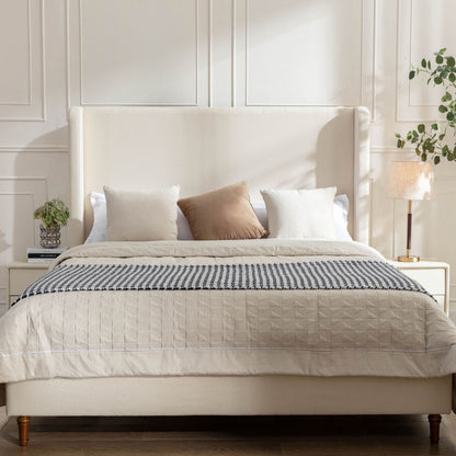 Harper - Tall Headboard Upholstered Bed - The Sleep Loft - Online Mattress Showroom NYC