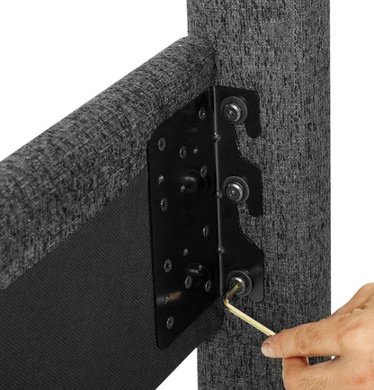 Squares Upholstered Platform Bed - The Sleep Loft - Online Mattress Showroom NYC