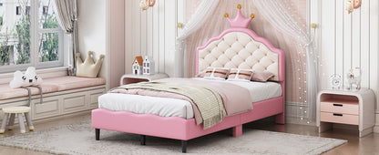 Lovely Crown Fantasy Princess Bed With Tufted Headboard - The Sleep Loft - Online Mattress Showroom NYC