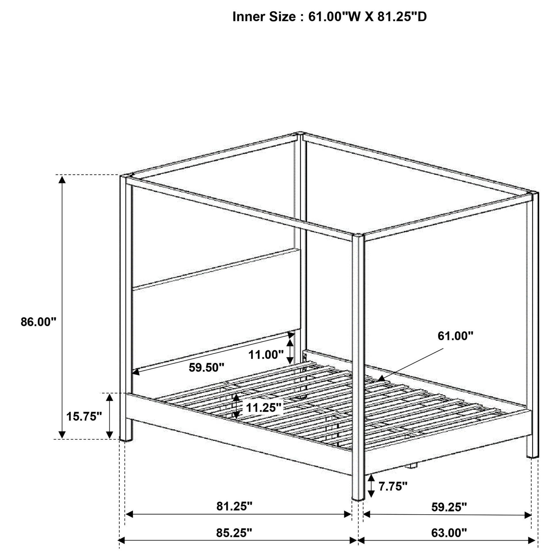 Mellie - Canopy Bed - The Sleep Loft - Online Mattress Showroom NYC