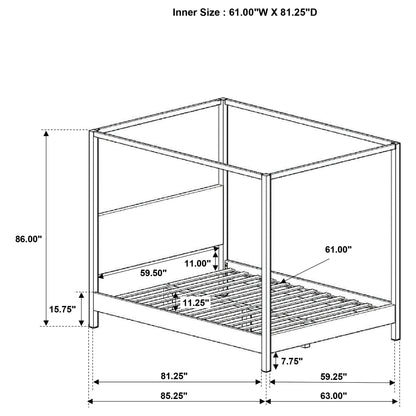 Mellie - Canopy Bed - The Sleep Loft - Online Mattress Showroom NYC