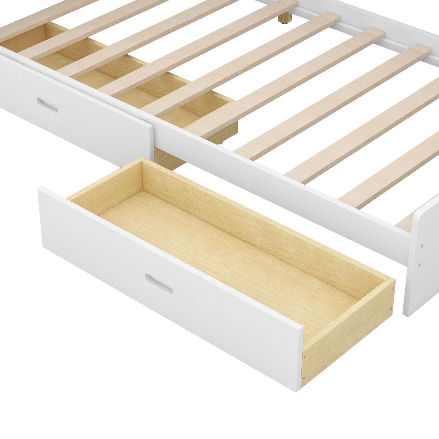 Platform Bed With Storage Headboard, Shelves And 2 Drawers - The Sleep Loft - Online Mattress Showroom NYC