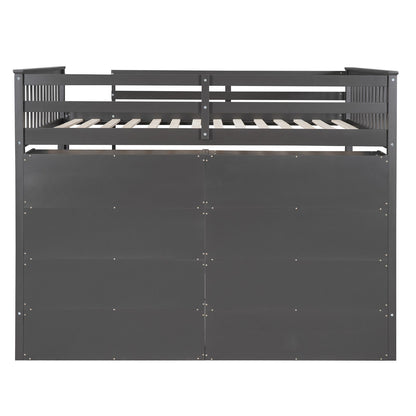 Loft Bed With 8 Open Storage Shelves And Built In Ladder - The Sleep Loft - Online Mattress Showroom NYC