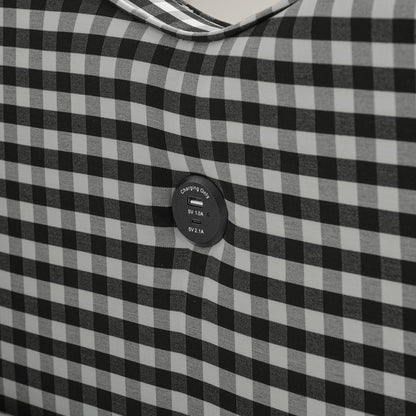 Gingham Daybed With USB Charging Port, Wave-Shaped Design - The Sleep Loft - Online Mattress Showroom NYC