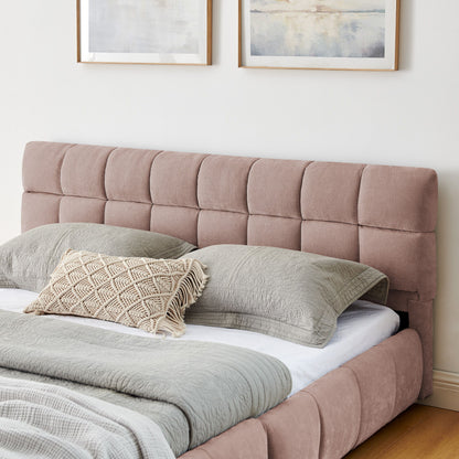 Modern Platform Bed Frame With Thick Fabric - The Sleep Loft - Online Mattress Showroom NYC