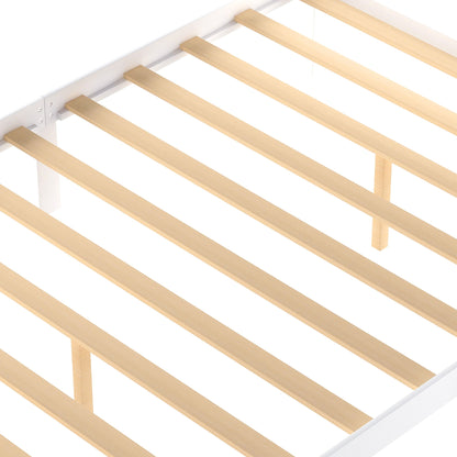 Full Size Platform Bed With Under Bed Drawers - White - The Sleep Loft - Online Mattress Showroom NYC