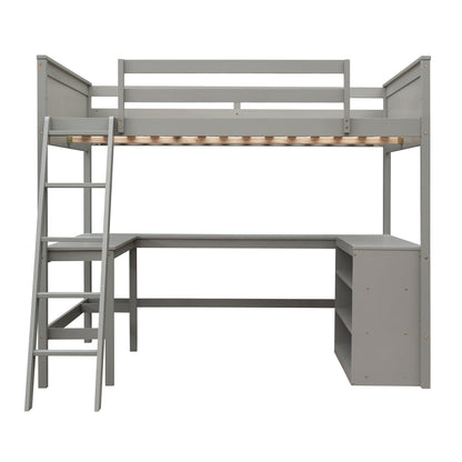 Loft Bed With Shelves With Desk - The Sleep Loft - Online Mattress Showroom NYC