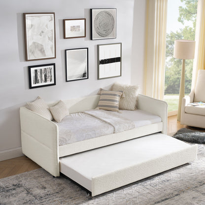 Upholstered Daybed With Pop Up Trundle - The Sleep Loft - Online Mattress Showroom NYC