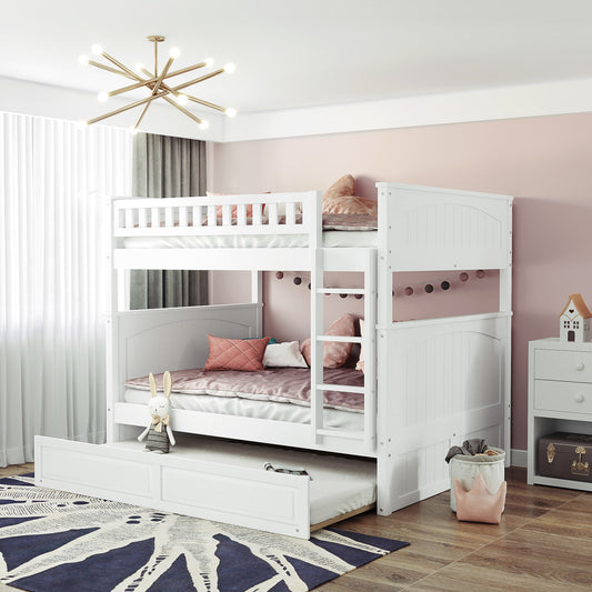 Bunk Bed With Twin Size Trundle, Guardrails - The Sleep Loft - Online Mattress Showroom NYC
