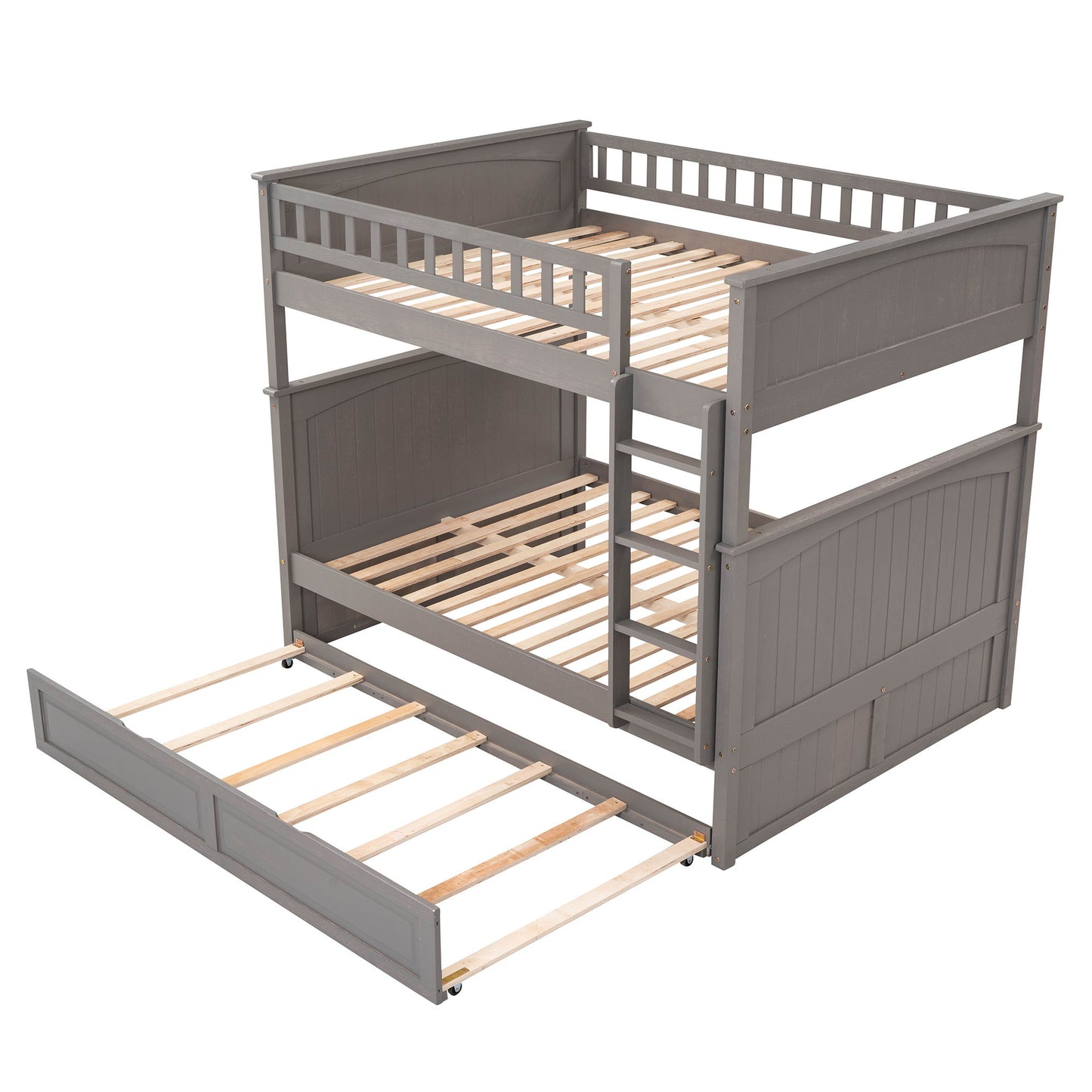 Bunk Bed With Twin Size Trundle, Guardrails - The Sleep Loft - Online Mattress Showroom NYC