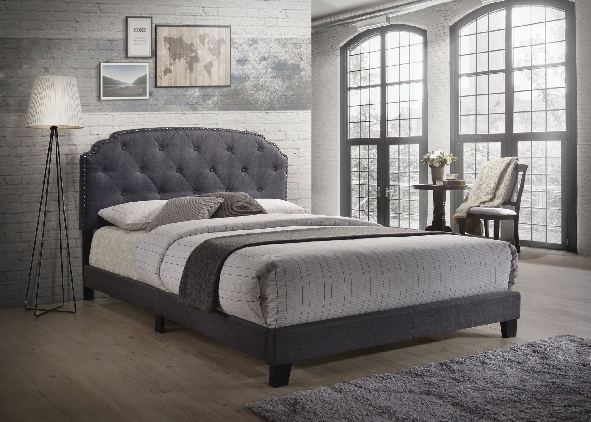 Tradilla - Queen Bed - Gray - The Sleep Loft - Online Mattress Showroom NYC