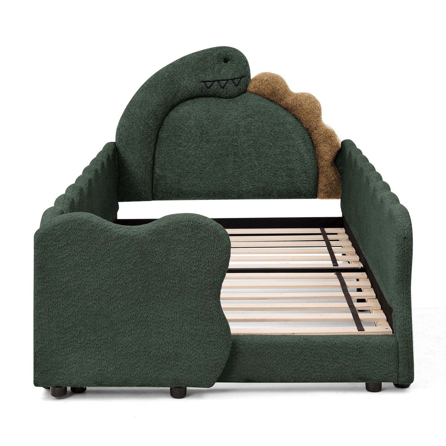 Cute Dinosaur Shaped Bed With Safety Guardrail, Toddler Frame - The Sleep Loft - Online Mattress Showroom NYC