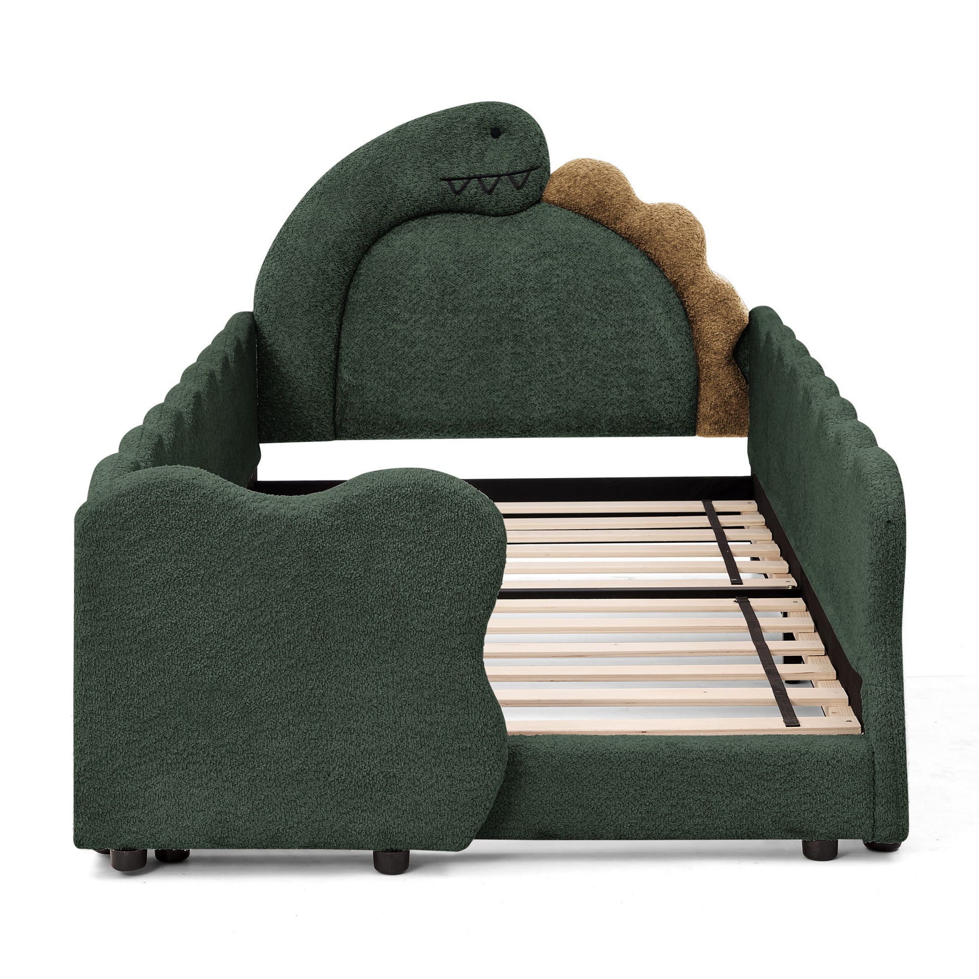 Cute Dinosaur Shaped Bed With Safety Guardrail, Toddler Frame - The Sleep Loft - Online Mattress Showroom NYC