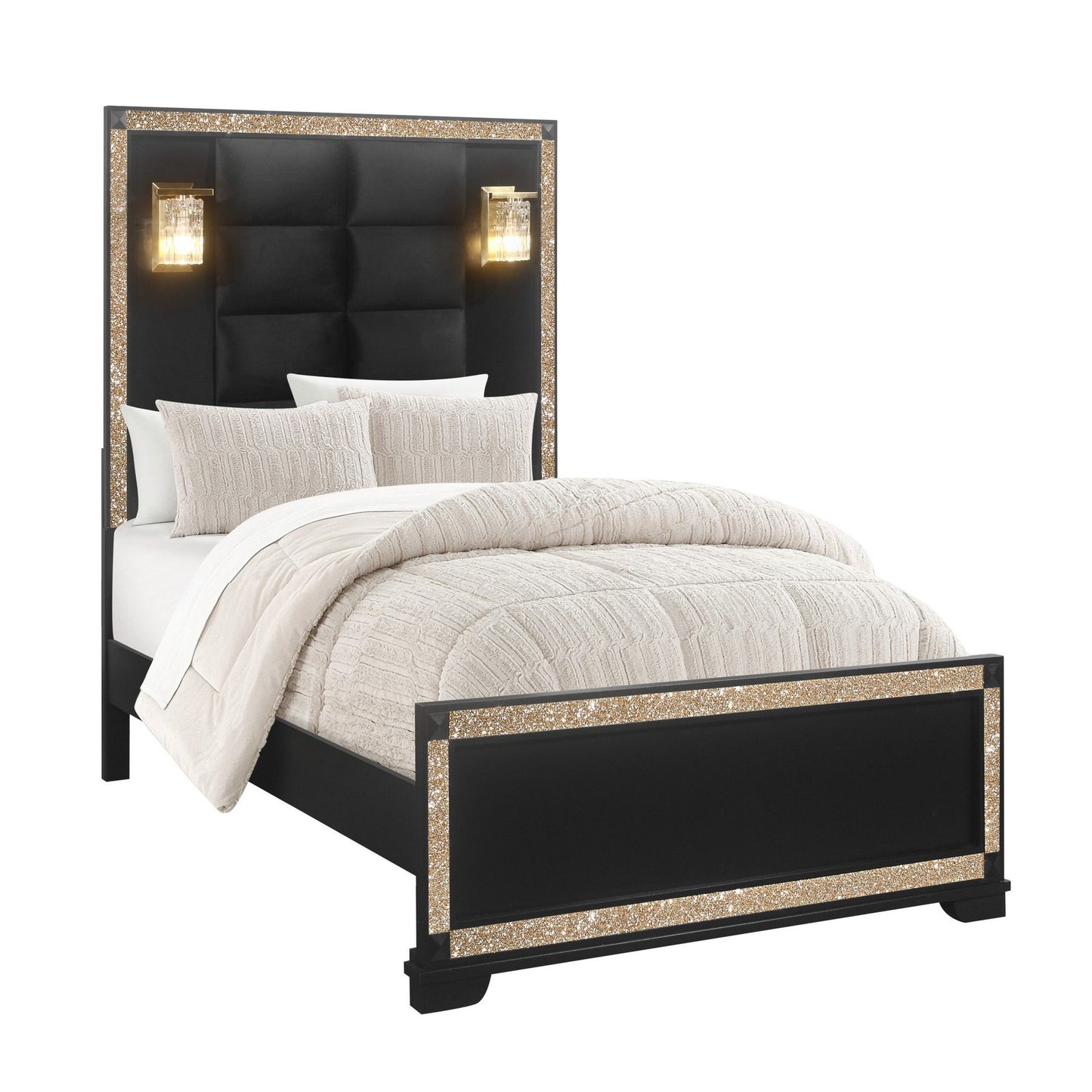 Lively - Bed With Lamps, Elegant Design - The Sleep Loft - Online Mattress Showroom NYC