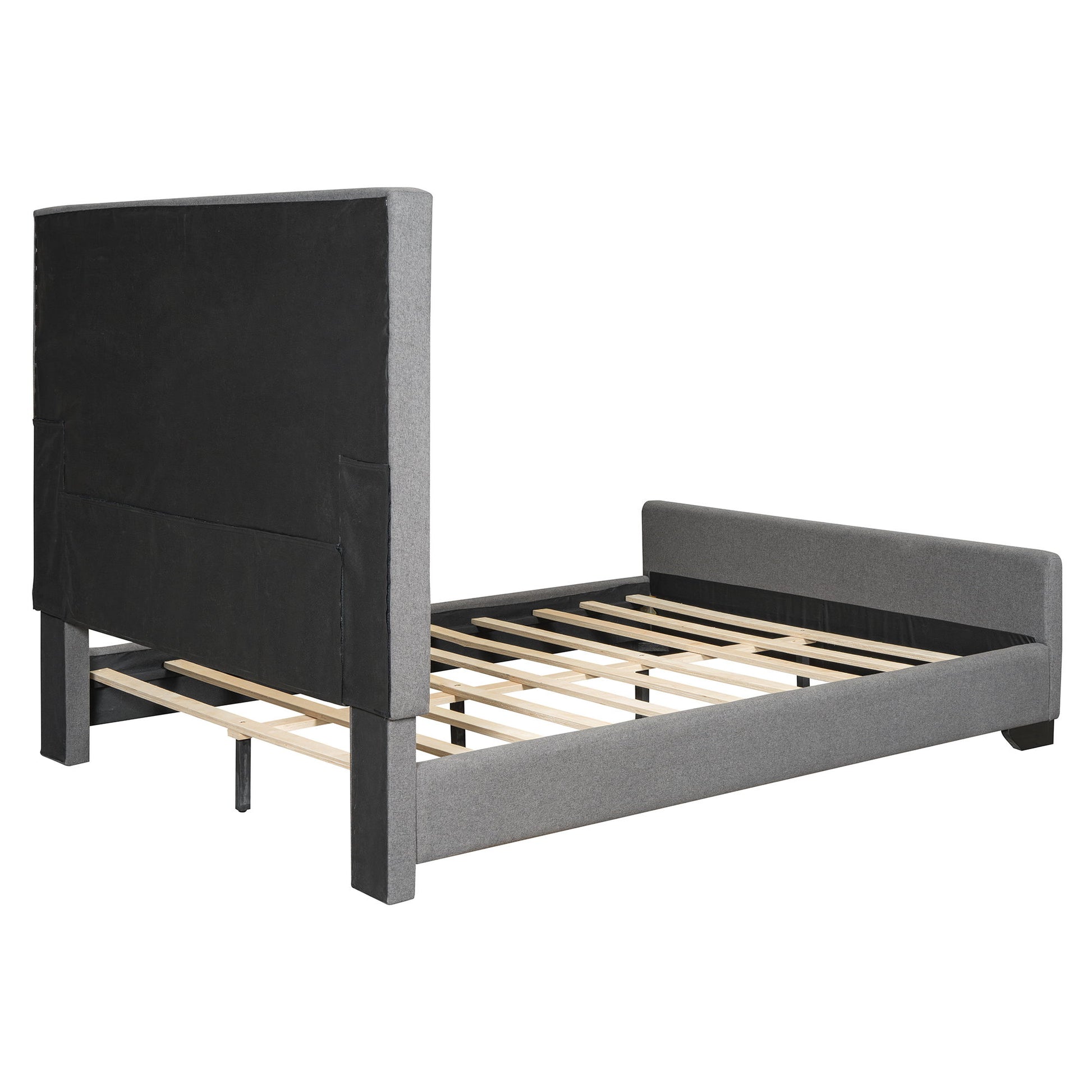 Upholstered Bed With Slats Support, No Box Spring Needed - The Sleep Loft - Online Mattress Showroom NYC